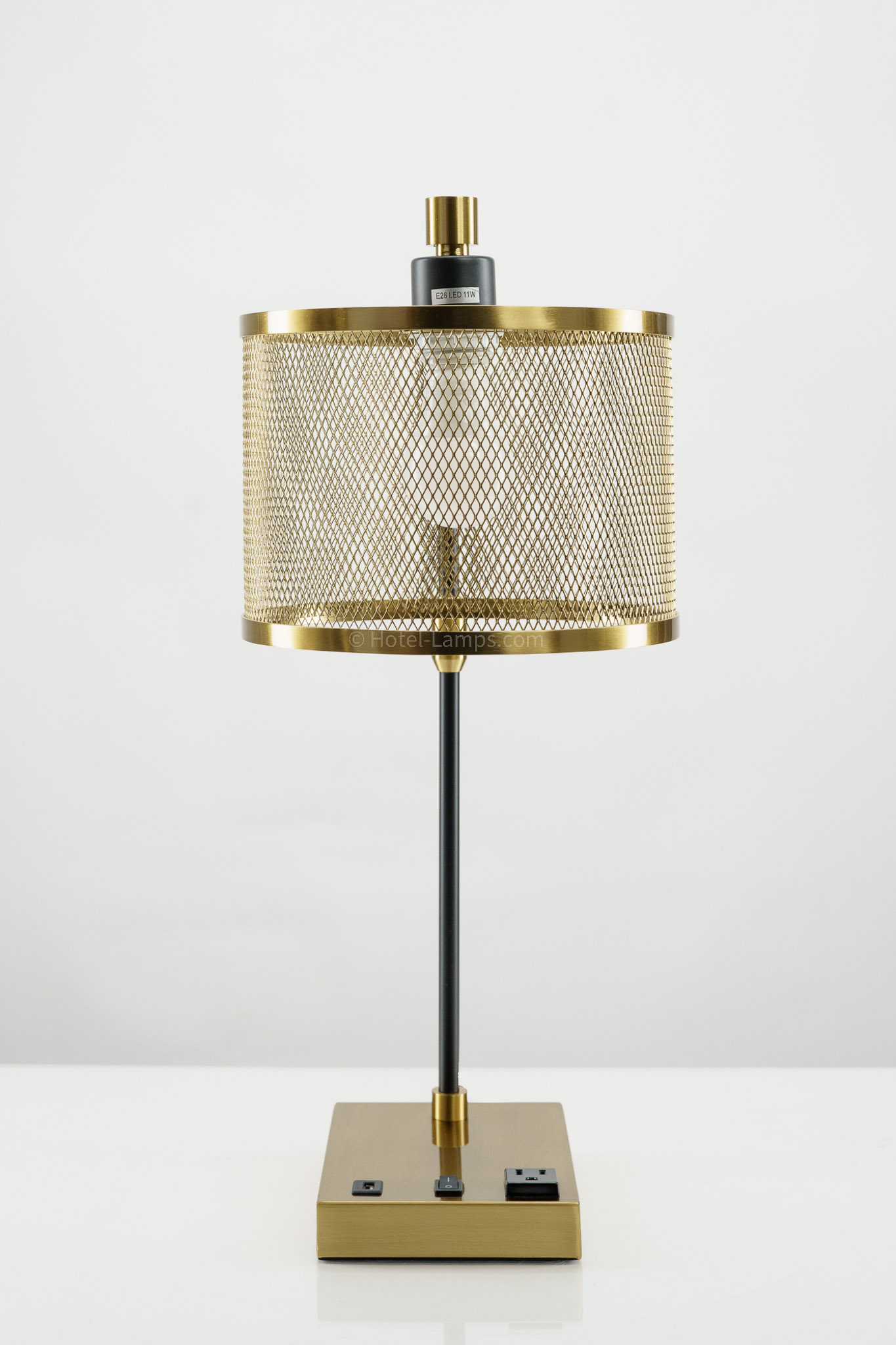 Metal Mesh Perforated Table Lamp